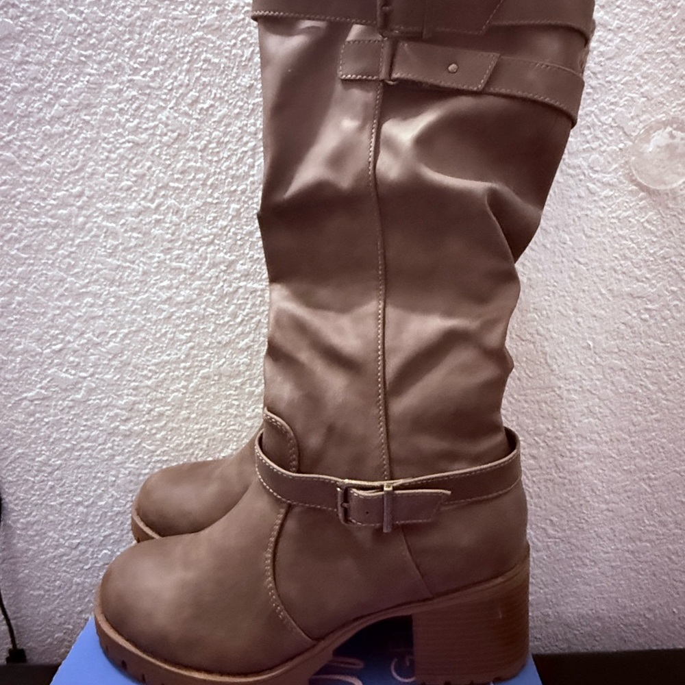 Jellypop Knee-High Boots W8 w/Knit Cuff. Brand New Never Worn - Picture 2 of 12